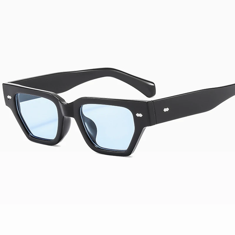 Square small frame rice nail sunglasses for men high-end trendy street photography sunglasses for women fashion designer glasses