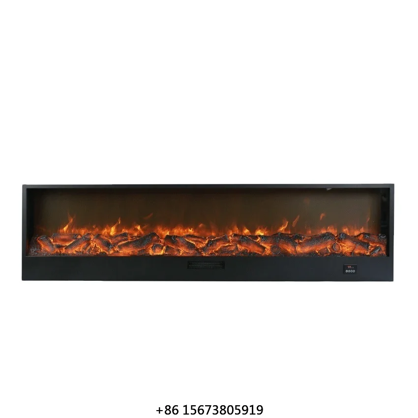 Best Quality With Overheating Protected And Remote Controlled Wall Inserted Electronic Fireplace