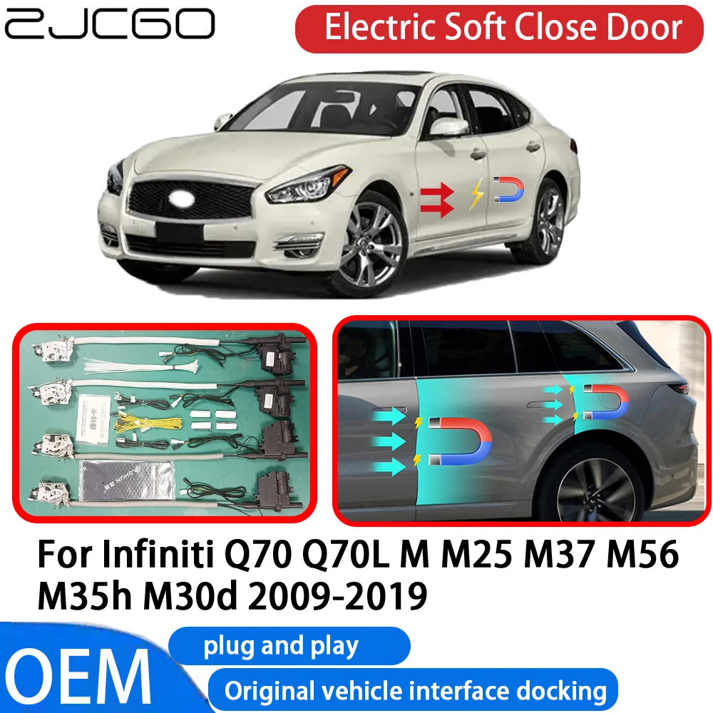 

for Infiniti Q70 Q70L M M25 M37 M56 M35h M30d 2009-2019 Car Automatic Electric Soft Close Door Closer System OEM Plug and Play