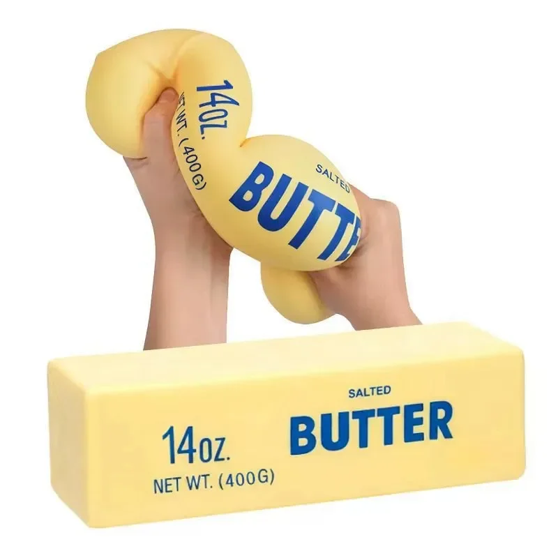 1 Stück Langsam Aufsteigender Squishy Butter-Stick Antistress Fidget-Spielzeug Stressabbau Weiches Quetsch-Elastik-Spielzeug für Erwachsene Partygeschenk