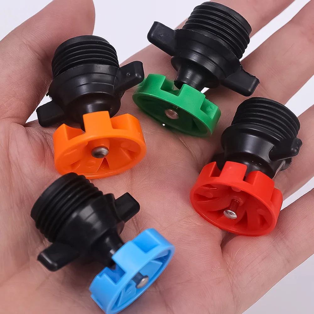 4/1PCS Rotatable Irrigation Dripper Garden Small Drip Irrigation System 6 Holes Atomizing Sprinkler Balcony Yard Watering Nozzle