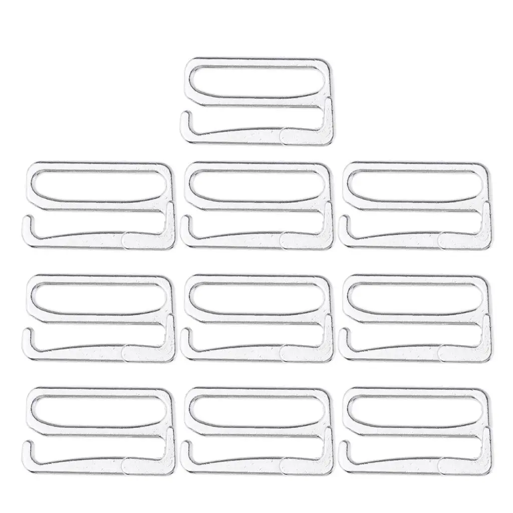Alloy Bra Strap Adjuster Lingerie Slider Hook Buckle for Corset Girdle Swimsuit and Bra Repair