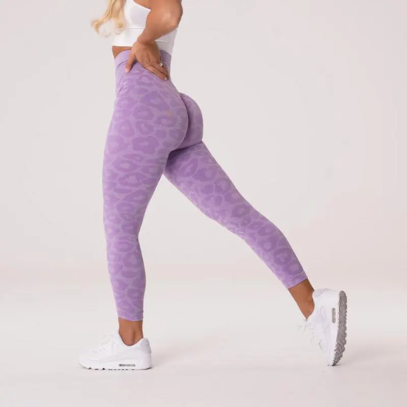 Leopard Seamless Leggings High Waist Fitness Leggings Workout Running Women Yoga Leggings Hips Lifting Gym Sport Pants