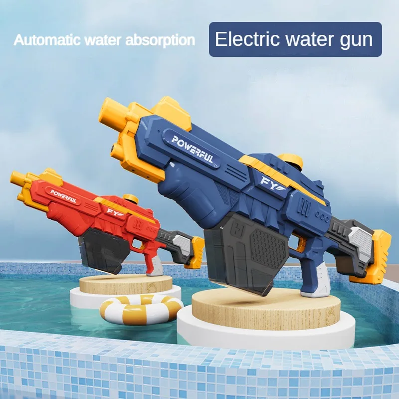 Pistola Elétrica para Crianças, Totalmente Automática, Absorva Água, Pistola d'água para crianças, Piscina ao ar livre de verão, Jardim, Jogo de luta, Presente Brinquedos
