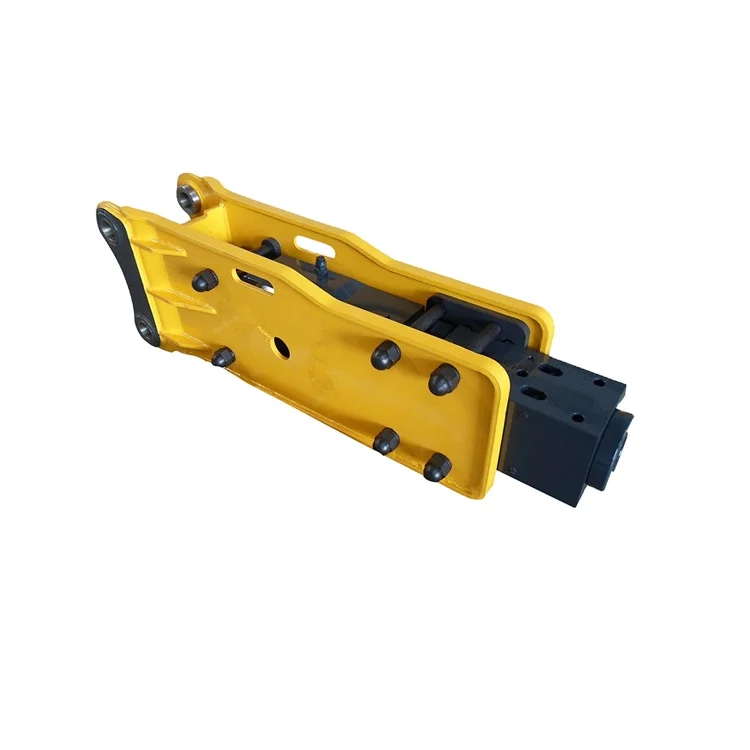 Mini Hydraulic Hammer Hydraulic Rock Breaker Hammer Attachment 1.5 Ton for Landscaping Rock Cleaning Site Finishing Durable