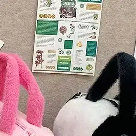 

New Capybara Crossbody Bag Cotton Cartoon Animal Bucket Bag Plush Bag Girl