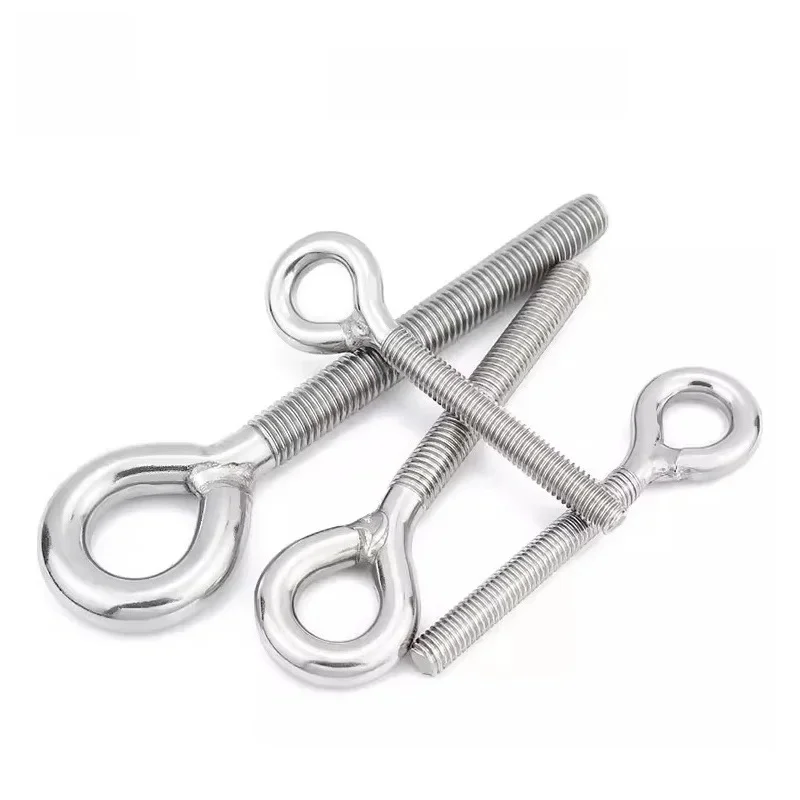 304 Stainless Steel Eye Bolt M4-M24 Lifting Eyebolts Heavy Duty Eye Screws Left & Right Hand Thread for Lifting & Rigging