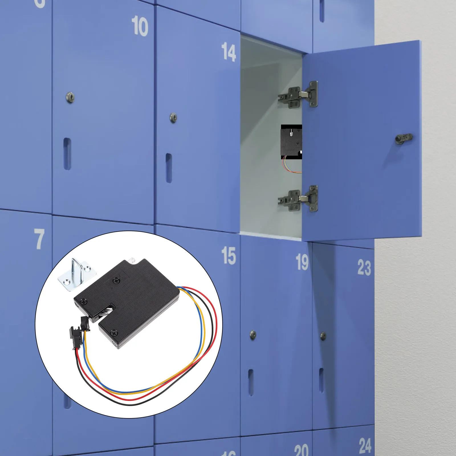 

Electronic Cabinet Lock Plastic Mechanical Relay Controlled Magnetic Lock for Lockers Drawers Lockers Vending Machines Hidden