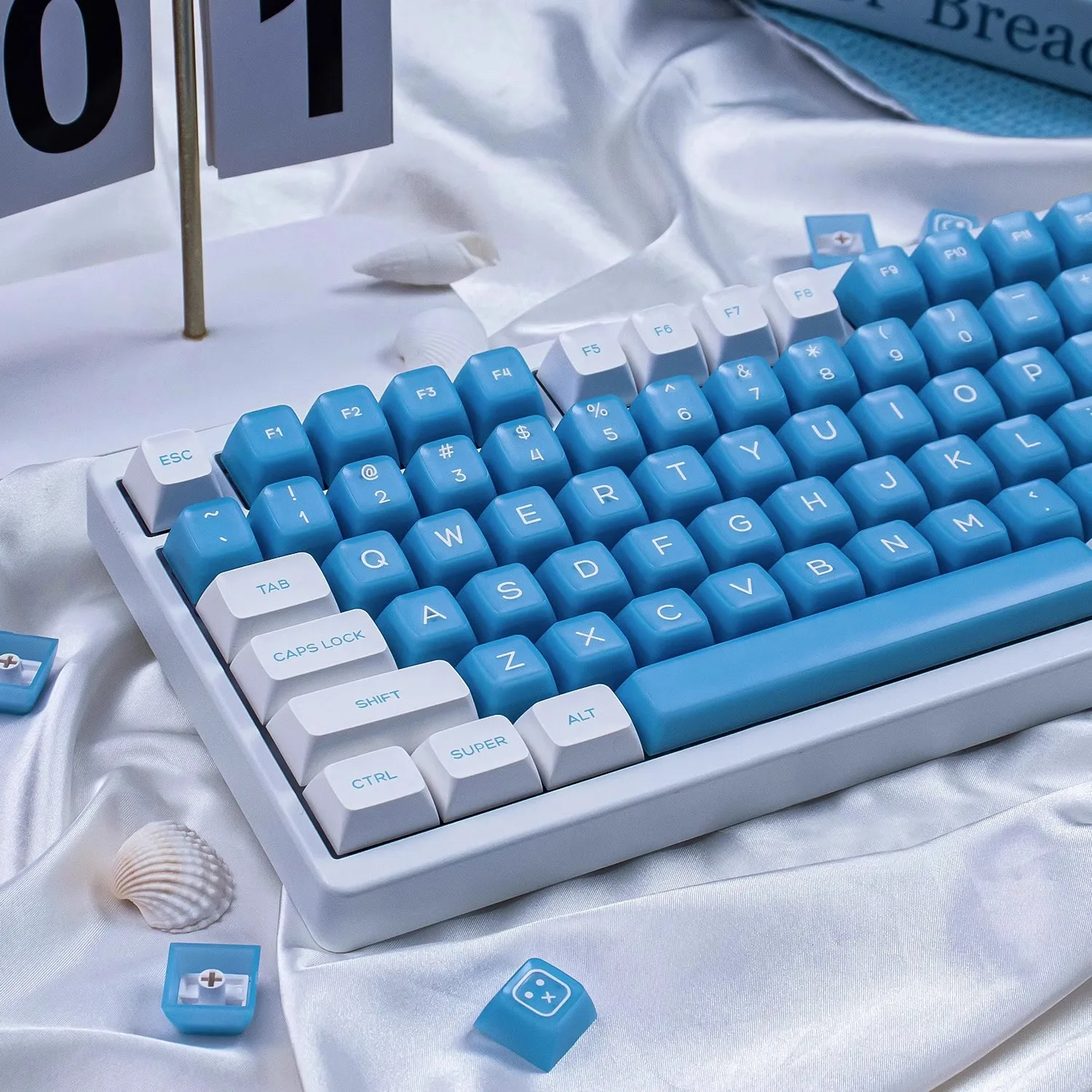ملح البحر الآيس كريم PBT أغطية المفاتيح للوحة المفاتيح الميكانيكية SA الملف الشخصي Keycap مخصص لقطة مزدوجة 161 مفاتيح قبعات لمفاتيح MX #4
