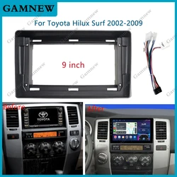 9 Inch Car Frame Fascia Adapter Android Radio Dash Fitting Panel Kit For Toyota Hilux Surf 2002-2009