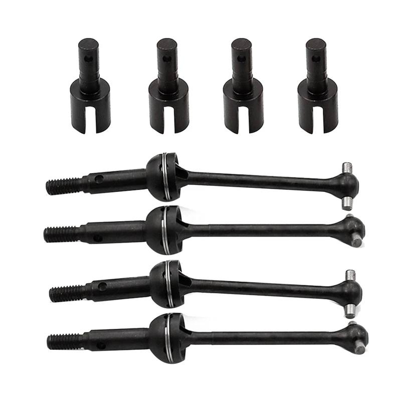 8Pcs Metal Steel Gearbox Joint Cup Diff Cup Drive Shaft Set CVD For LC RACING PTG-2 PTG2 1/10 RC Car Upgrade Parts