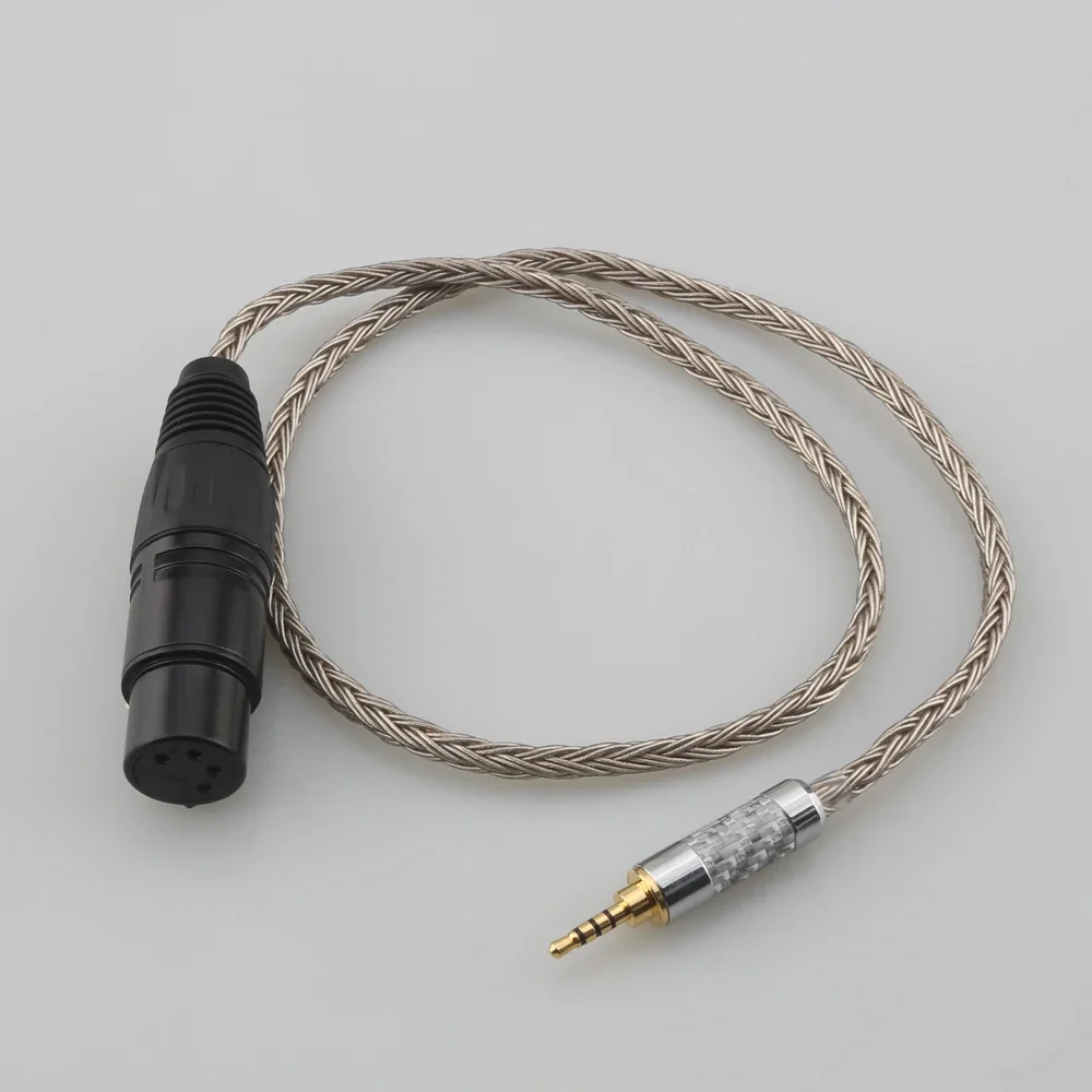 

16Core 2.5 balanced cable Carbon Fiber Conversion male Plug to 2.5mm 3.5mm 4.4mm 4pin xlr Female Gold-plated for audio headse