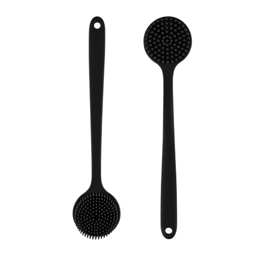 

Skin-friendly Back Massager Long Handle Silicone Back Scrubber for Shower with Double-sided Brush for Exfoliating for Silicone