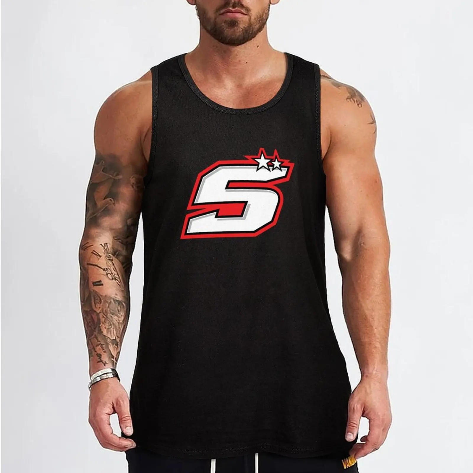 Johann Zarco 5 Tank Top Solid Basic Tank Top Comfort Breathable Sleeveless