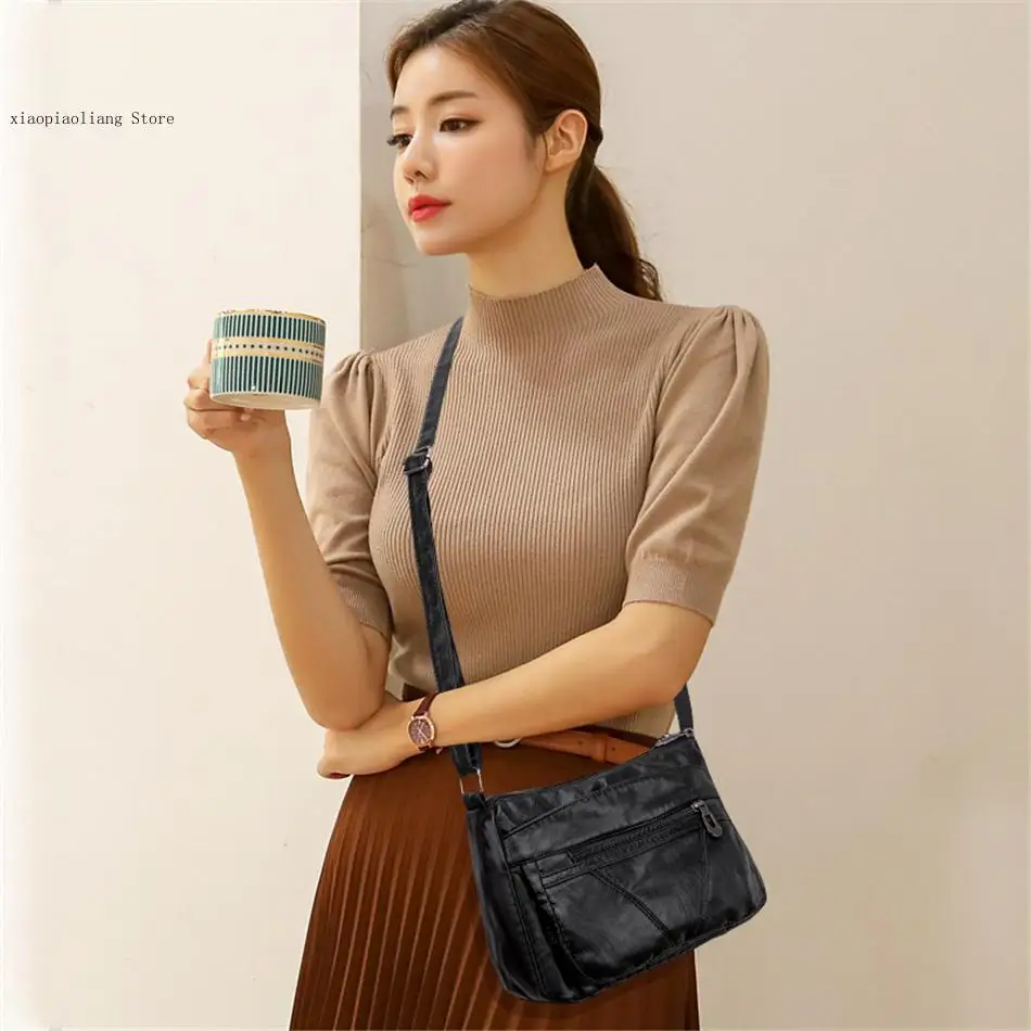 Multi-Layer Classic Crossbody Bag Luxury Designer Handbags and Purses High Quality Women's Soft Leather Shoulder Bags for Women