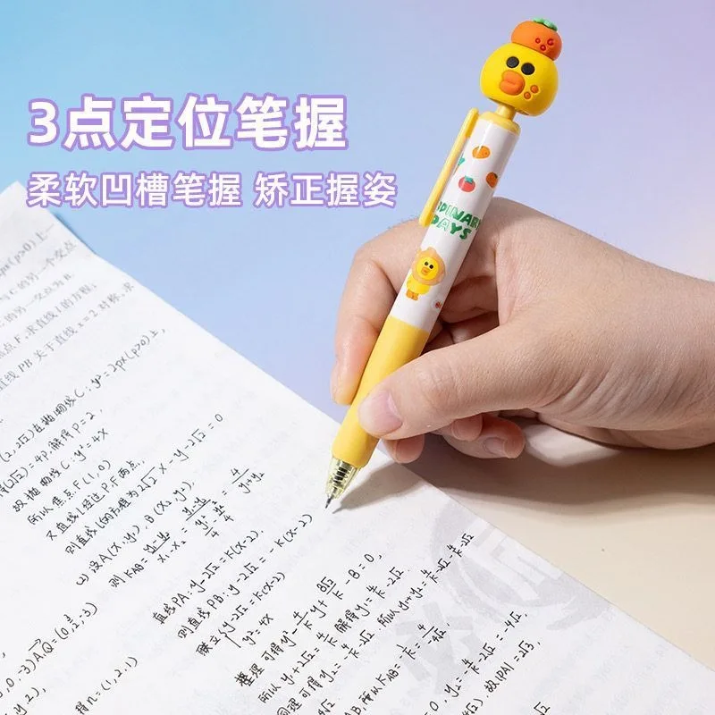 New LINE FRIENDS Brown Cony Sally Secondary Cartoon Student Quick-drying Brush Pen Creative Cute Doll Gel Pen Transfer Pen Gift view 5