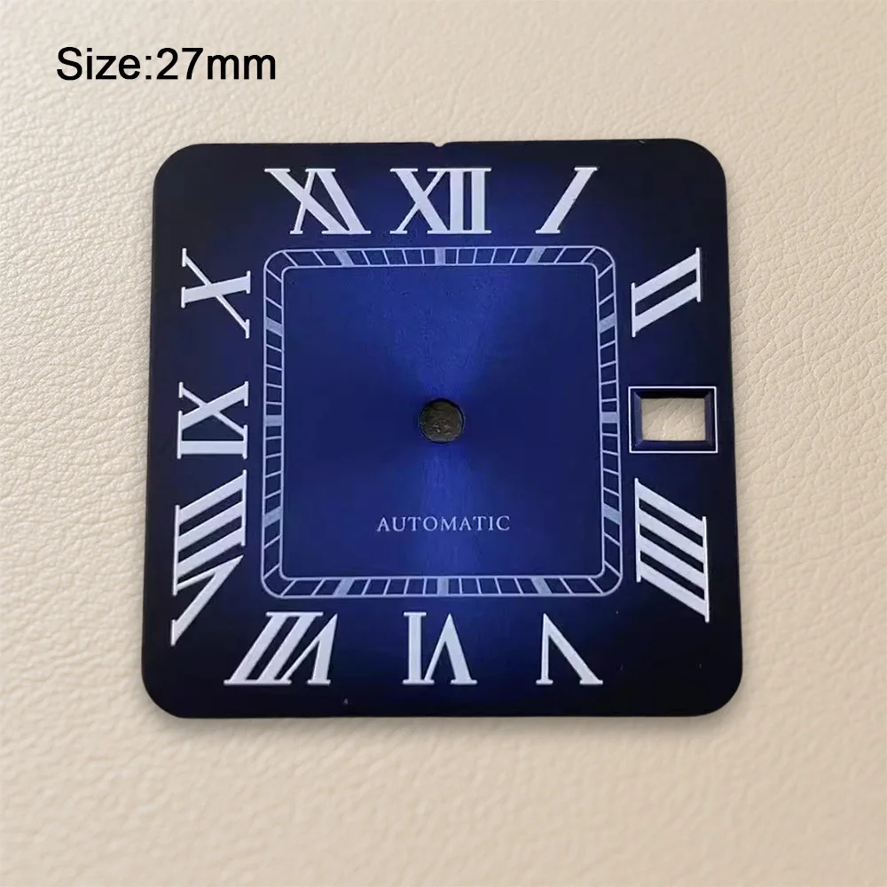 High Quality 27mm S Logo Dial Square Roman numerals Suitable For NH36 Japanese Automatic Movement Watch Accessories Repair Tool