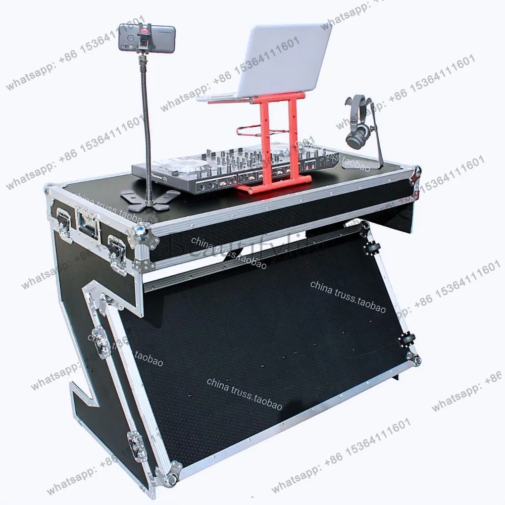 Portable dj desk air box disc control table bar nightclub dj desk folding
