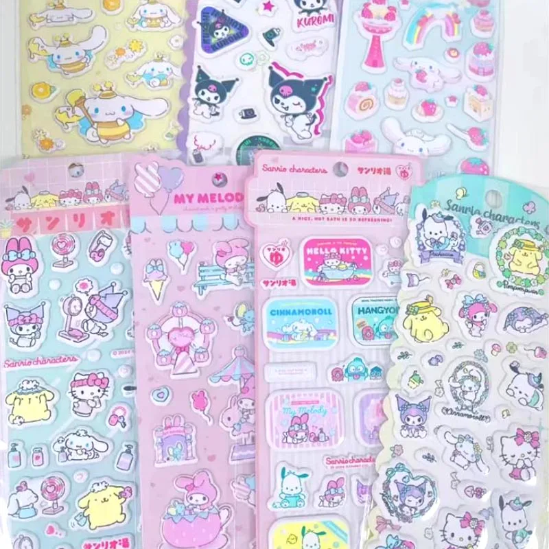 

15pcs/ лот Sanrio Pochacco стикеры милые Kuromi Kitty Scrapbooking DIY дневник декоративные канцелярские стикеры альбом Stick Label