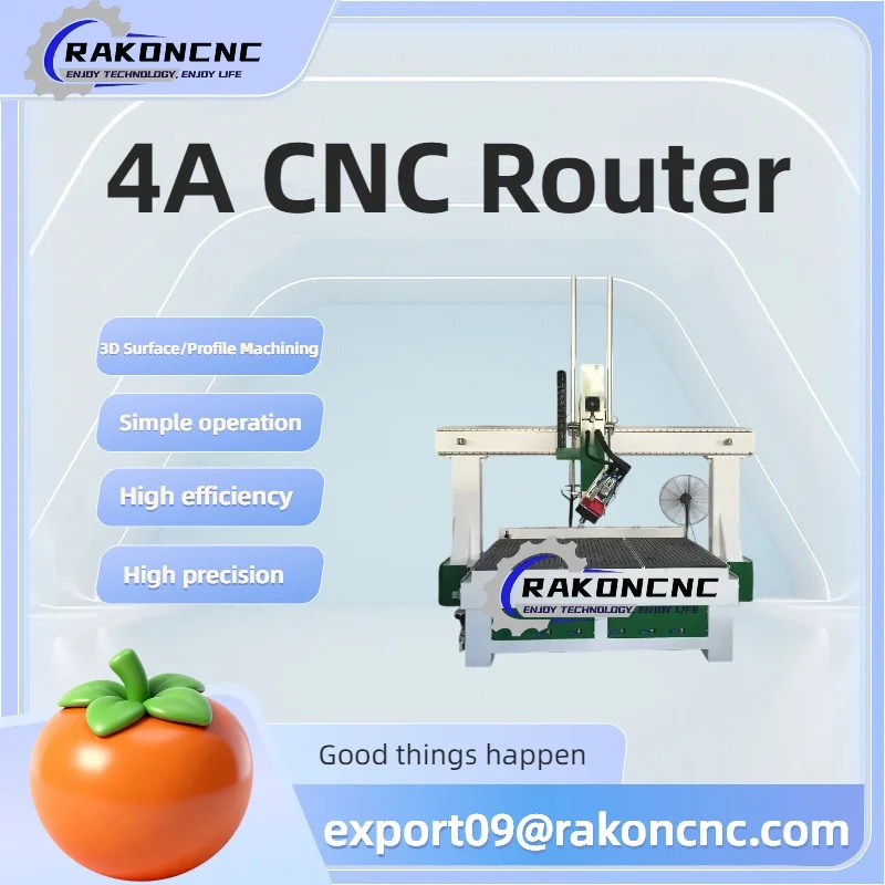 CNC Engraving Carving Router Machine Automatic Tool Changer ATC CNC Woodworking Tools 3015 1325 with 4-axis Swing Head