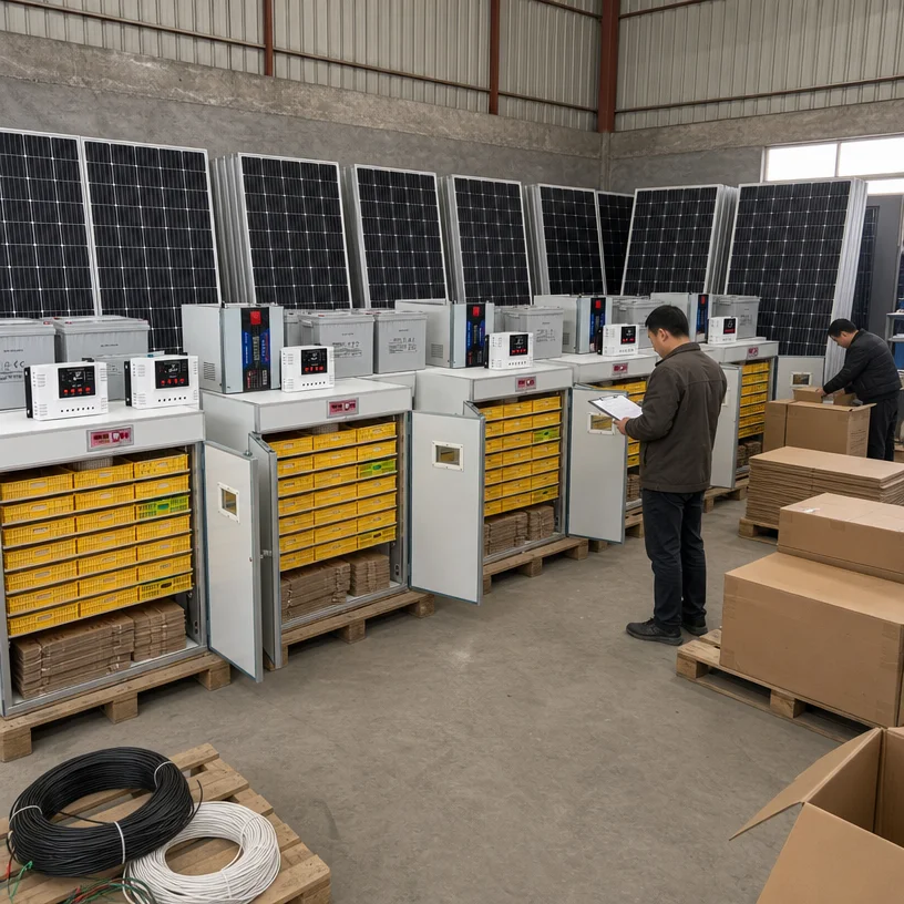 Microcomputer Full Automatic Hatcher 1848 Eggs Setter Solar Incubator Hatchery For Chicken Eggs Commercial