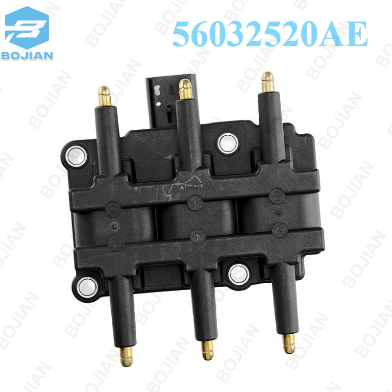 56032520AE UF305T Ignition Coil for Chrysler Town & Country Voyager Pacifica, Dodge Caravan, Jeep Wrangler, Volkswagen Routan