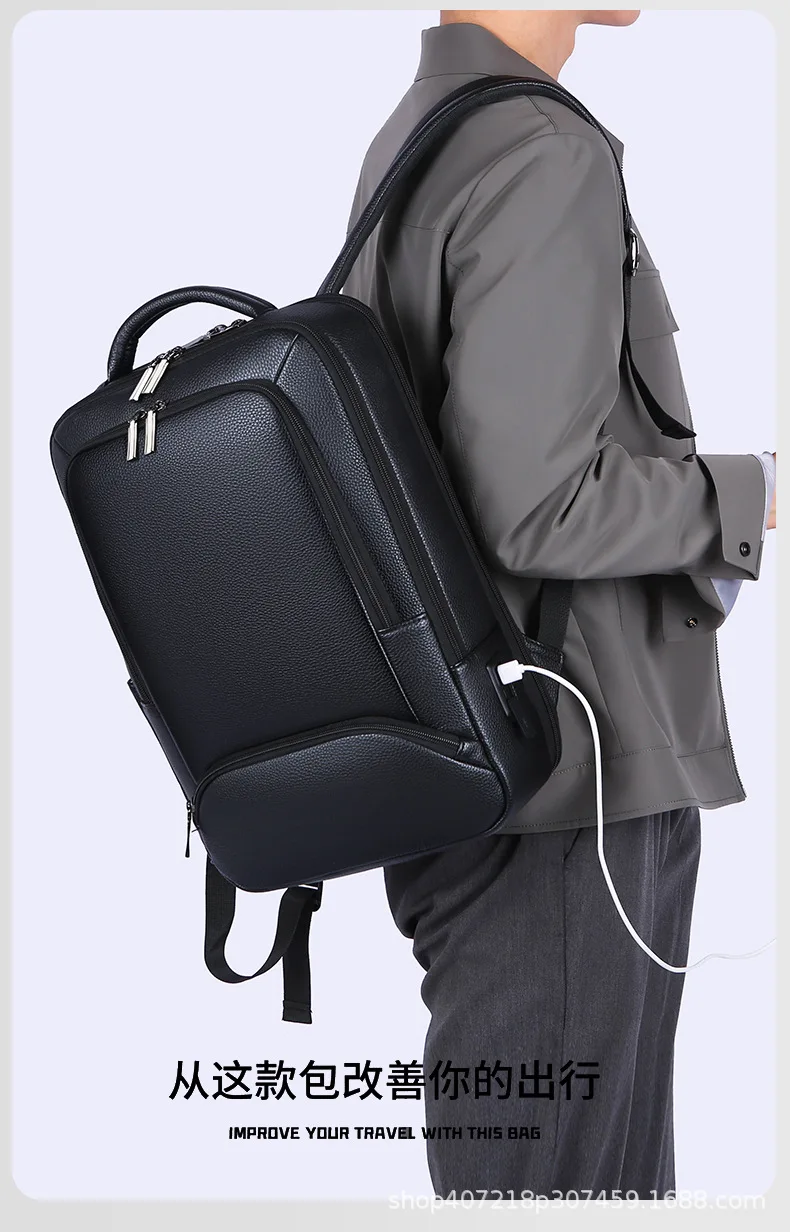 Commuter Laptop Backpack for Men,Stylish Business Travel Bag for College Students,15.6-Inch Daypack with Padded Compartment