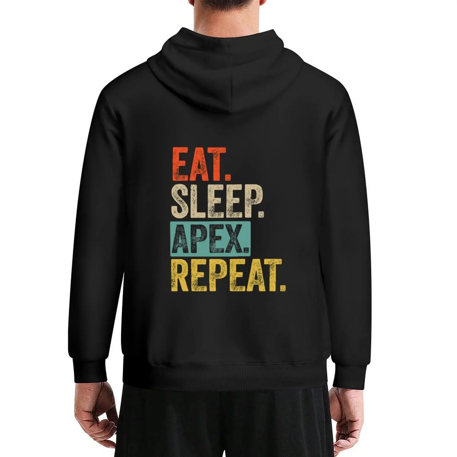 

Eat sleep apex legends repeat retro vintage Hoodie blouse korean clothes men's autumn clothes anime clothing hoodies for men