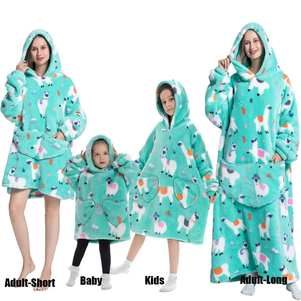 Felpa Coperta Oversize Bambini Con Cappuccio - Morbida Pile, Calda E Confortevole, Adatta Per Ragazzi E Ragazze 3-13 Anni