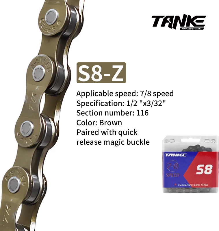 TANKE Bike Chain S8 S9 S10 S11 S12 MTB Road Bicycle Chains