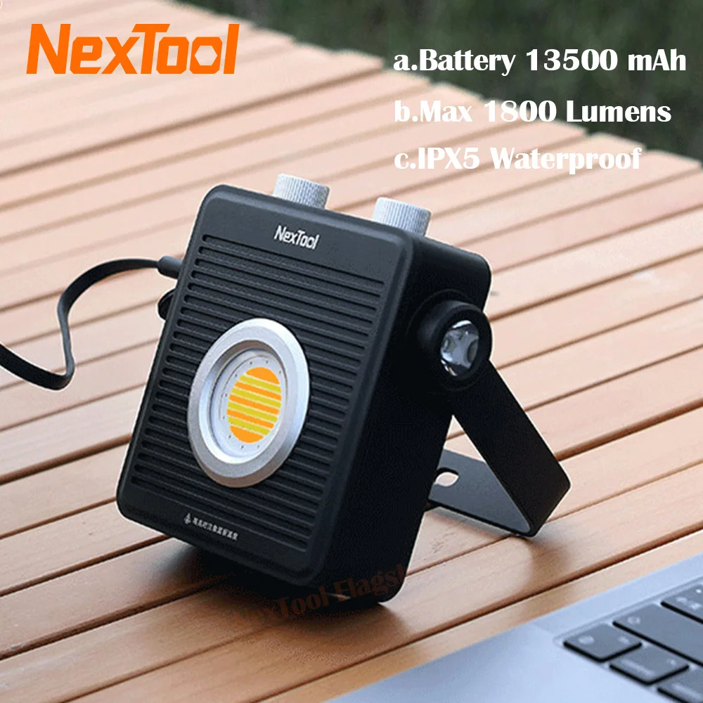 

NexTool 13500mAh Camping Light 1800Lm Rechargeable Lantern Portable Emergency Night Market Light Power Bank Outdoor Flashlight