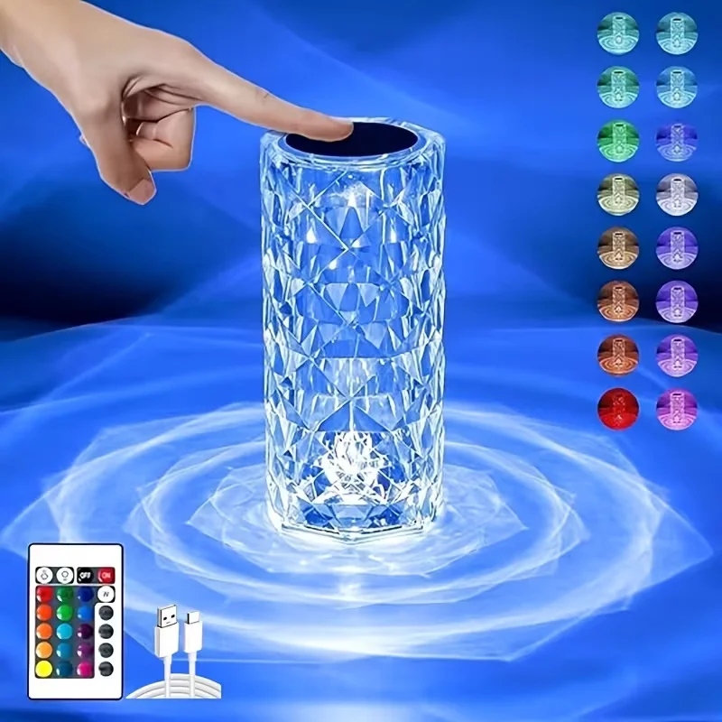 luminaria-de-mesa-rosa-com-cristais-e-diamantes-controle-remoto-toque-luz-noturna-led-luz-de-cabeceira-regulavel-carregamento-usb-para-casa-e-escritorio