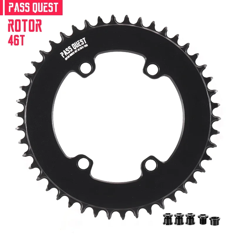PASS QUEST 110BCD smal breed kettingblad voor rotor AERO crankstel 40T-60T rond weg zwart 9-12 versnellingen kinnenwiel