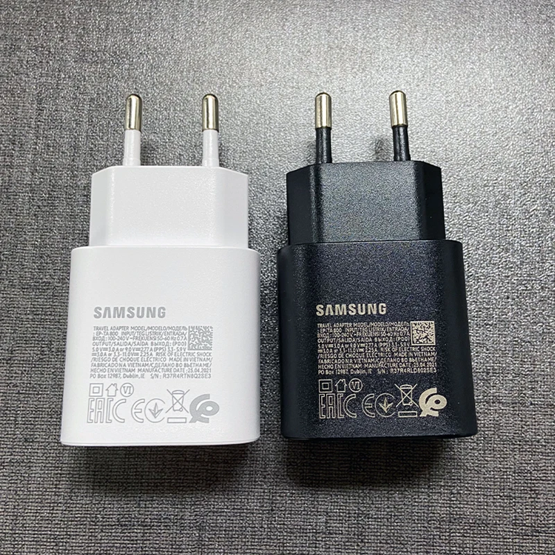 Samsung Galaxy A55 A54 A35 A34 A14 5G 25W Super Fast Charger USB C PD Wall Power Adapter For Galaxy S24 S23 S22 Plus S21 S20 FE