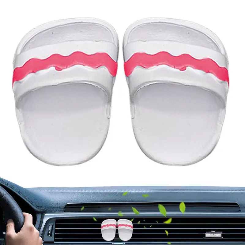 Cute Car Air Freshener Slipper Design Scent Clips For Vents Automotive Scent Diffuser Interior Accessories Fragrance Clip