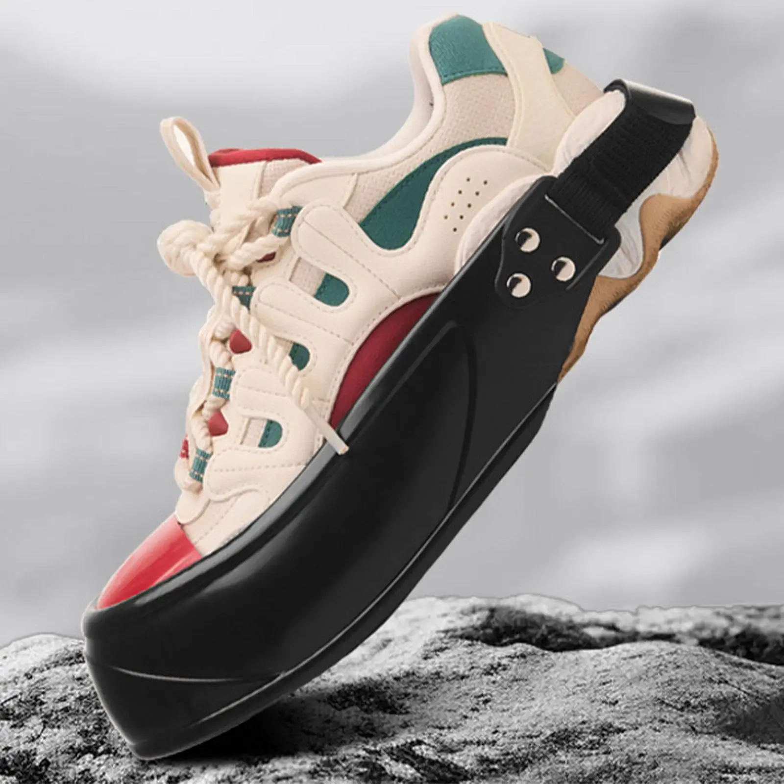 Steel Toe Cap Shoe Covers for Adults Anti Slip Rubber Sole Anti Smash Toe Protection for Workplace Visitors Multipurpose