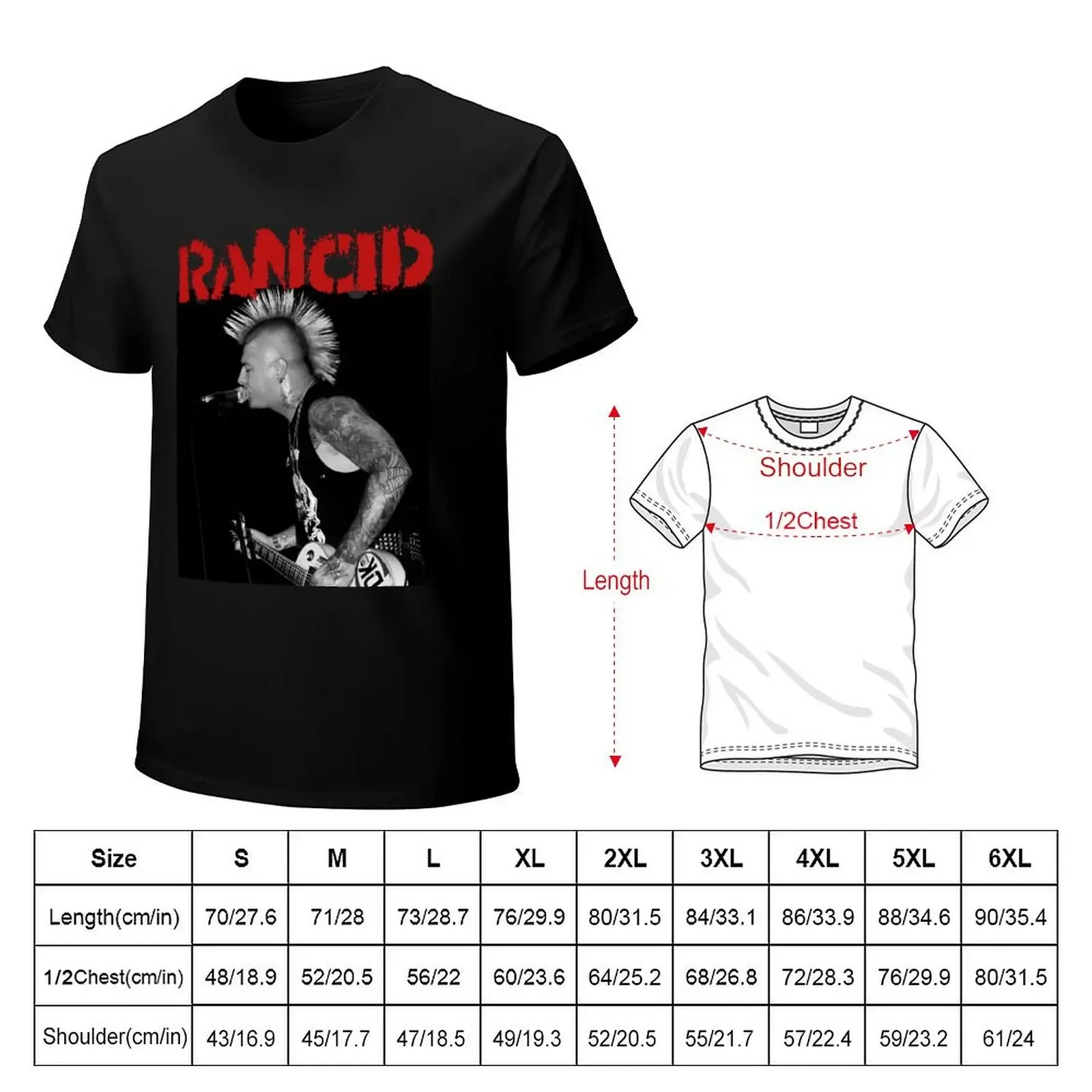 Rancid T-Shirt anime t shirts cotton graphic tees plus size clothes mens white t shirts