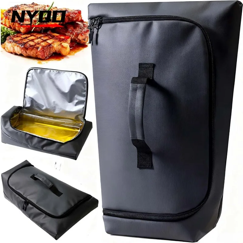 

Сумка для барбекю на открытом воздухе, сумка для хранения кухонных принадлежностей для кемпинга, герметичная и сохраняющая тепло сумка для хранения мяса для кемпинга на открытом воздухе