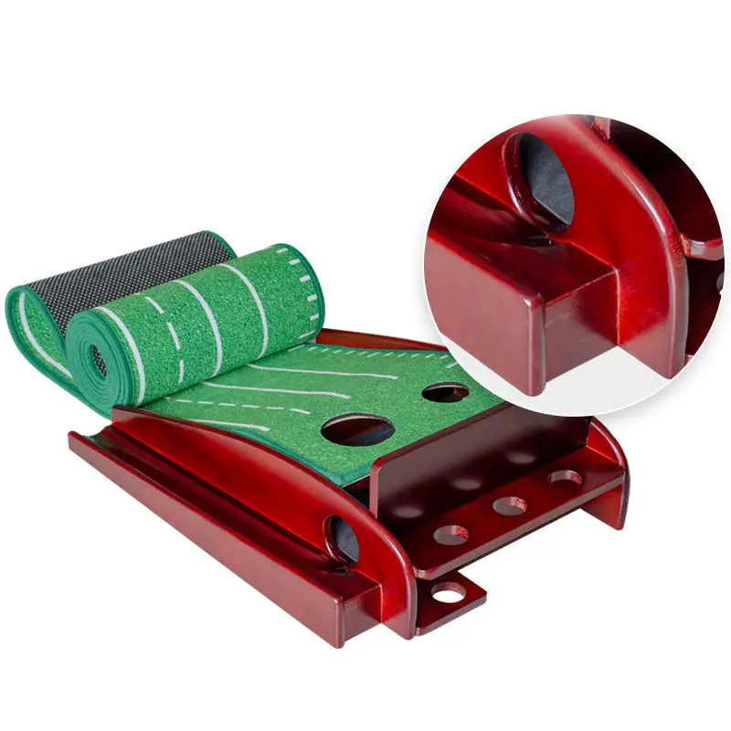 

Golf Putter Trainer Automatic Return Solid Wood Indoor Office Family Suit Adult Child Trainer