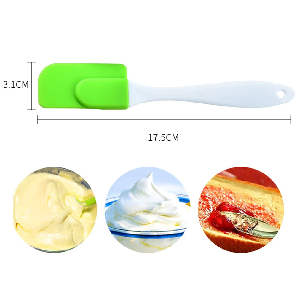 

10Pcs Lightweight Silicone Kitchen Scraper Tools Perfect For Cake Pizza Cream Decorating