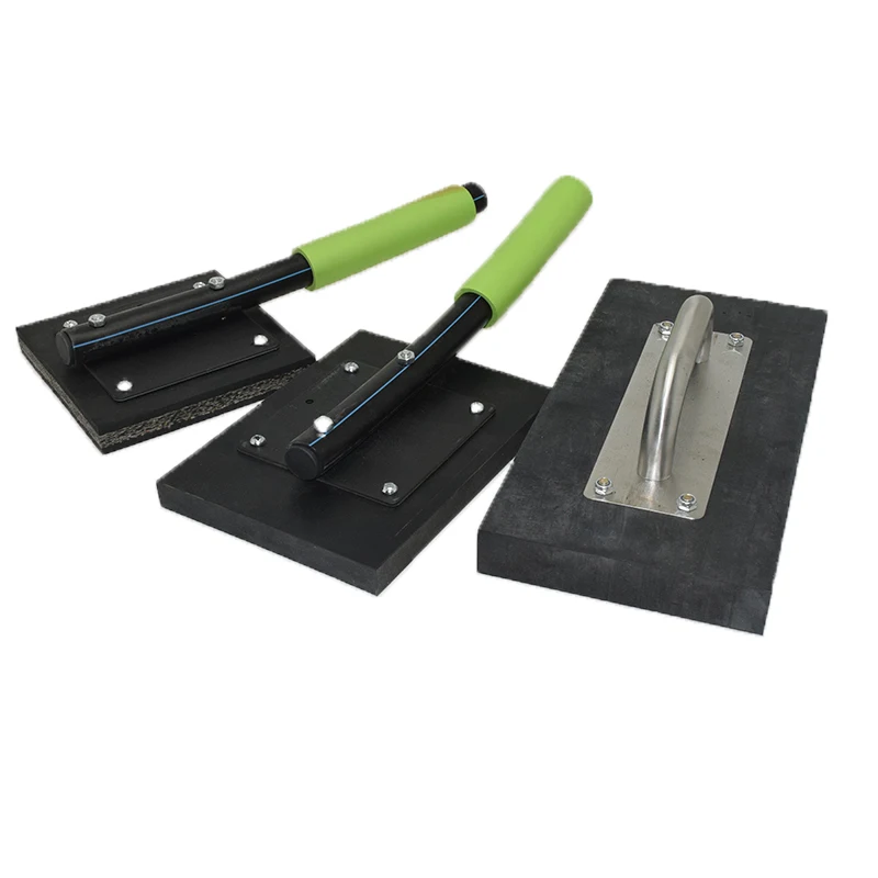 Flooring Installation Push Block Pad for Wood Floors, Floor Tiles, Ceramic Tiles,Rubber Tapping Block with  Plastic Handle