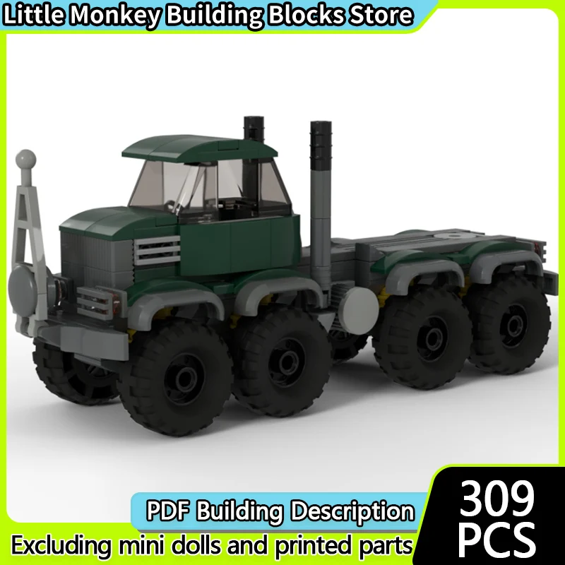 

Конструктор City Car Model MOC, классический городской 8x8 лесовоз, модульная технология, детские праздничные подарки, игрушки для сборки