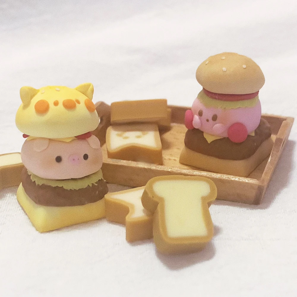 Cartoon Keycap Cute Piggy Bread Mechanical Keyboard Custom Keycap For Cherry MX Switch Personality Handmade Keycaps