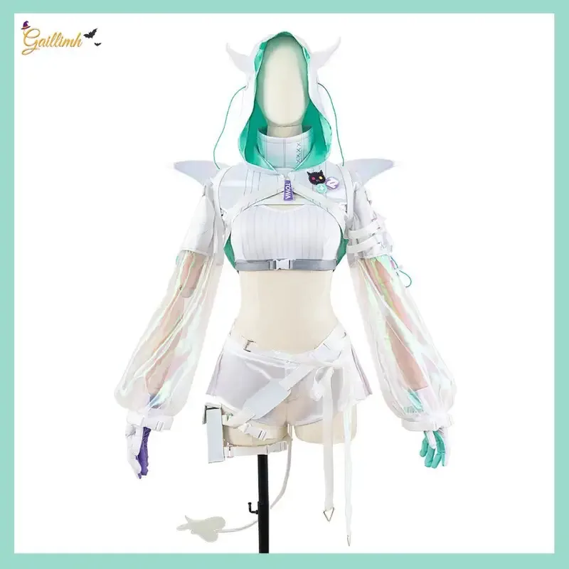 

2025 2023 Vtuber Tokoyami Towa Cosplay Costume Hololive Virtual YouTuber Anime Wig Uniform Coat Woman Sexy Kawaii Party Carnival