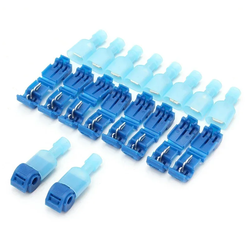 40Pcs/set T-Tap Wire Connector Quick Electrical Cable Connectors Plastic Crimp Terminal Snap Splice Lock Wire Terminal Crimp