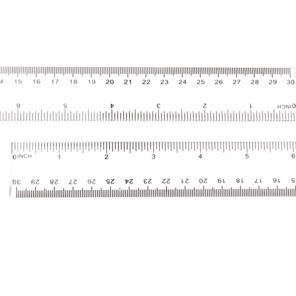 

10pcs Clear Plastic Ruler Drawing Straight School Supplies Precision Scale Long Use Home Office Student GiftKids