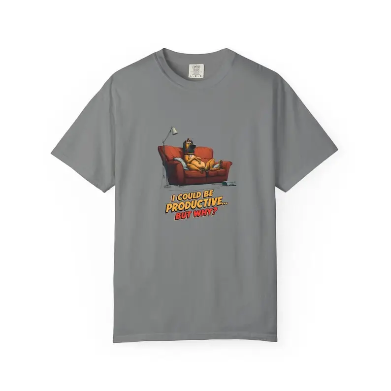 Funny Gamer Shirt, Procrastination Tee, Lazy VR Gift, Witty Couch Apparel