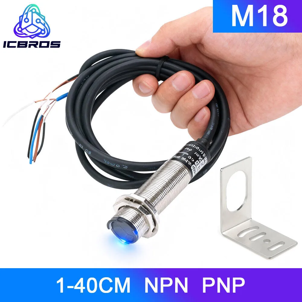 

Фотоэлектрический переключатель BR100-DDT BR400-DDT BR400-DDT BR400-DDT-P Инфракрасный индукционный датчик диффузного отражения M18 1-40 см