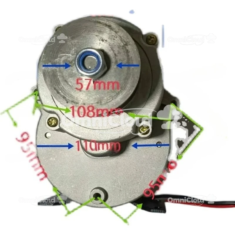 Silnik، rolka elektryczna، silnik DC 600W180 do 12V24V/48V koulo pasowe، kolofrotek maszyny do smażenia #5