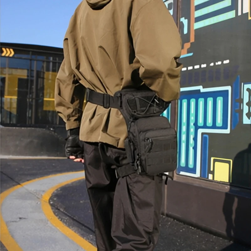 Tactical Drop Leg Bag Waterproof Nylon Thigh Waist Pack For Men Women Outdoor Fishing Cycling